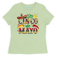 Matcha cinco de mayo with pepper and sombrero Ladies Tee - Artiststas