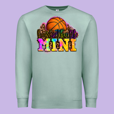 Basketball Mini Premium Sweatshirt Designed By Oliviacreatesart