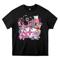 Black nurse cancer Heavy Core Tee - AdoDesignShop