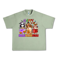 Oil Green happy hallothanksmas Urban Heavy Tee - MaliasSmallBusiness