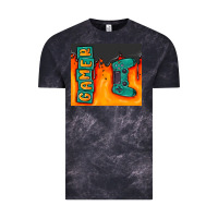 Cloud Black gamer Vintage Tee - MaliasSmallBusiness