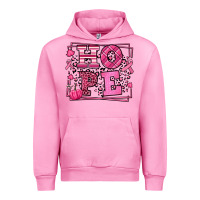 Fuchsia Pink Hope Breast Cancer Awareness Fall Urban Hoodie - LillyAllenDesigns