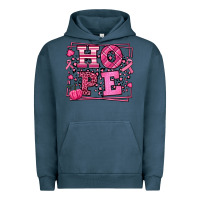 Pigment Midnight Navy Hope Breast Cancer Awareness Fall Urban Hoodie - LillyAllenDesigns