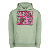 Pigment Oil Green Hope Breast Cancer Awareness Fall Urban Hoodie - LillyAllenDesigns