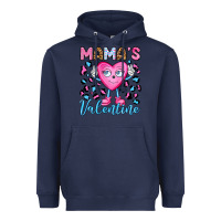 Navy mama's valentine olivia Heavyweight Hoodie - OliviaCreatesArt
