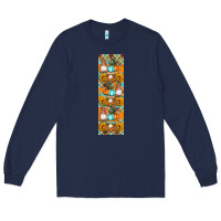 Navy fall gnomes pen wrap Long Sleeve Tee - Artiststas