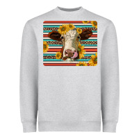 Heather Grey serape leopard hereford cattle mousepad Heavyweight Sweatshirt - Jasminsmagicworld