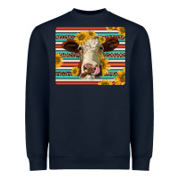 Navy serape leopard hereford cattle mousepad Heavyweight Sweatshirt - Jasminsmagicworld