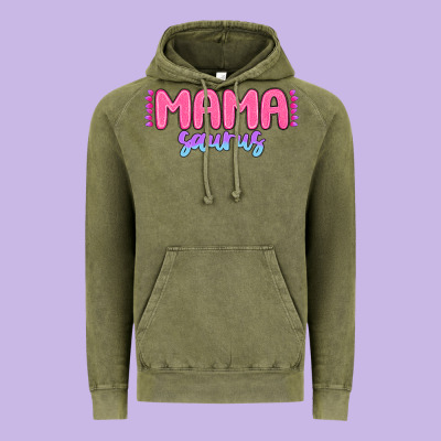 Mama Saurus Vintage Hoodie Designed By Maliassmallbusiness
