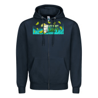 Navy let's get salty with lime Zipper Hoodie - TumblerDesignByShophia