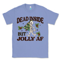 Colony Blue dead inside but jolly af Classic Tee - MaliasSmallBusiness