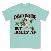Seafoam dead inside but jolly af Classic Tee - MaliasSmallBusiness