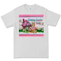 Dove Grey happy easter y'all  rabbit Premium Tee - BarkalooDesign