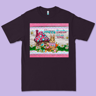 Happy Easter Y'all  Rabbit Premium Tee Designed By Barkaloodesign