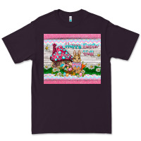 Plum happy easter y'all  rabbit Premium Tee - BarkalooDesign