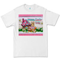 White happy easter y'all  rabbit Premium Tee - BarkalooDesign