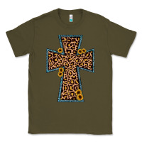 Army Green leopard sunflower cross Classic Tee - JahusDesignShop