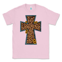 Bubblegum Pink leopard sunflower cross Classic Tee - JahusDesignShop
