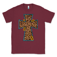 Burgundy leopard sunflower cross Classic Tee - JahusDesignShop