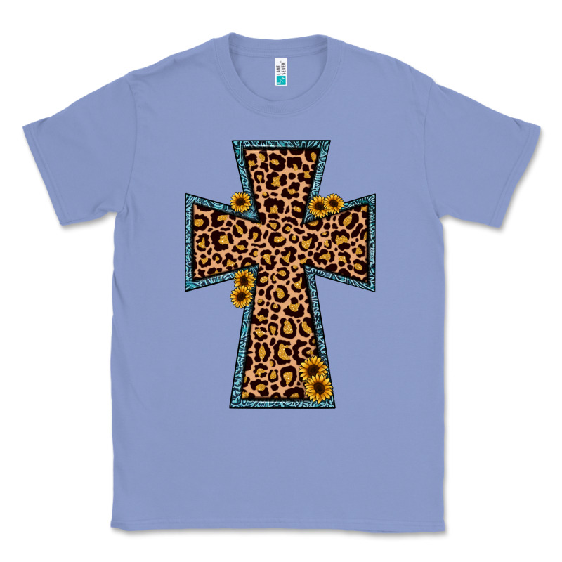 Leopard Sunflower Cross Classic Tee by JahusDesignShop | Teevron