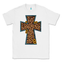 White leopard sunflower cross Classic Tee - JahusDesignShop