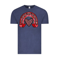 Vintage Denim valentines heart rainbow Vintage Tee - JahusDesignShop