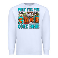 White pray till the cows come home olivia Premium Sweatshirt - OliviaCreatesArt