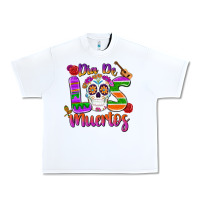 White dia de los muertos Urban Heavy Tee - MaliasSmallBusiness