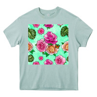 Arona floral background Heavy Core Tee - BundleAndBundleShop