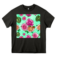 Asphalt floral background Heavy Core Tee - BundleAndBundleShop