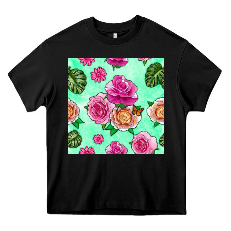 Floral Background Heavy Core Tee by BundleAndBundleShop | Teevron