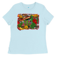 Mexican Cacti Background Ladies Tee | Teevron