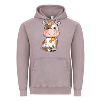 Vintage Zinc cartoon cow Vintage Hoodie - NancyCooperArtShop