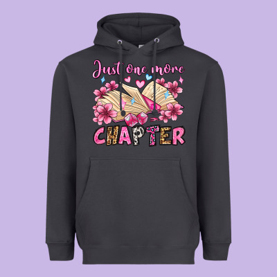 Just One More Chapter Valentine's Day Olivia Heavyweight Hoodie Designed By Oliviacreatesart