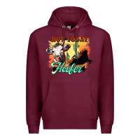 Burgundy Not today Heifer Premium Hoodie - HowdyJamesFarm