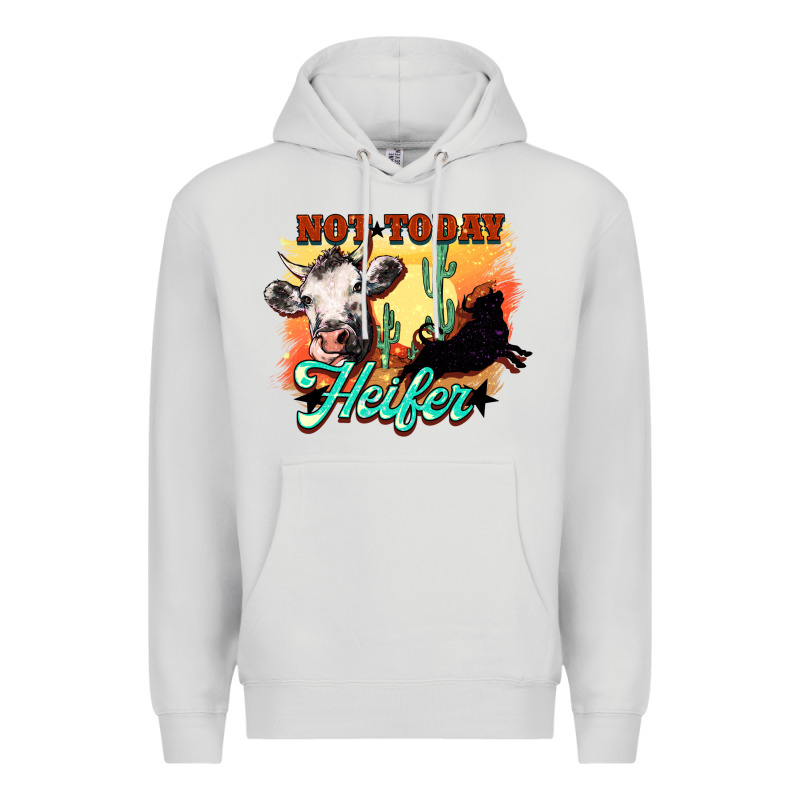Not Today Heifer Premium Hoodie by HowdyJamesFarm | Teevron