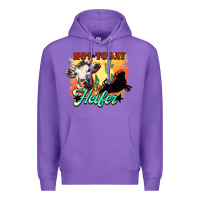Purple Not today Heifer Premium Hoodie - HowdyJamesFarm