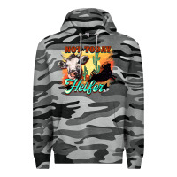 Slate Camo Not today Heifer Premium Hoodie - HowdyJamesFarm