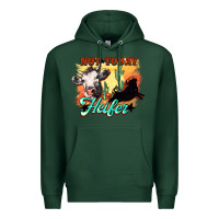 Sports Green Not today Heifer Premium Hoodie - HowdyJamesFarm