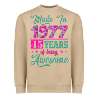 Mushroom made in 1977, 45 years of being awesome Heavyweight Sweatshirt - Jasminsmagicworld