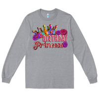 Heather Grey birthday princess Long Sleeve Tee - Artiststas