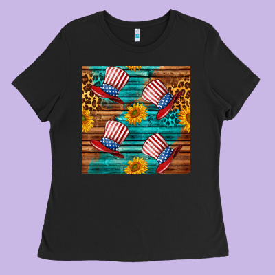 Celebrity Hat With Leopard Ladies Tee Designed By Bundleandbundleshop
