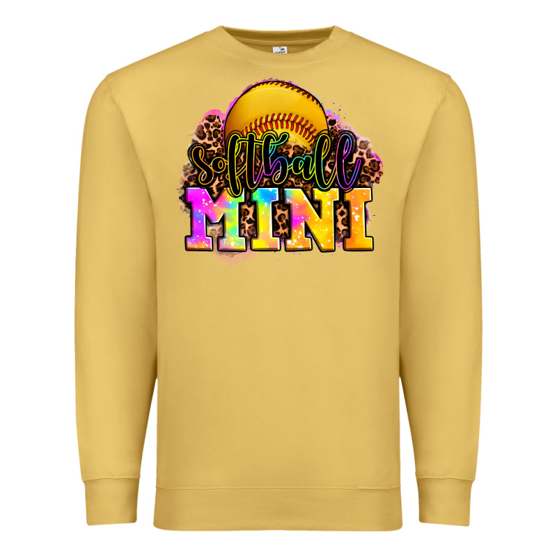 Softball Mini Premium Sweatshirt by OliviaCreatesArt | Teevron