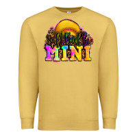 Antique Gold softball mini Premium Sweatshirt - OliviaCreatesArt