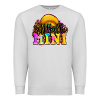Dove Grey softball mini Premium Sweatshirt - OliviaCreatesArt