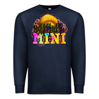 Navy softball mini Premium Sweatshirt - OliviaCreatesArt