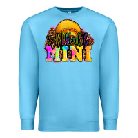 Ocean Blue softball mini Premium Sweatshirt - OliviaCreatesArt