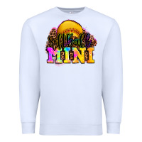 White softball mini Premium Sweatshirt - OliviaCreatesArt