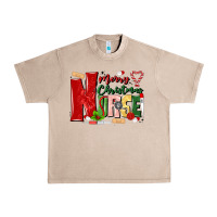 French Oak merry christmas nurse Urban Heavy Tee - MaliasSmallBusiness