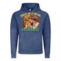 Vintage Denim bring me flowers cowboy Vintage Hoodie - NancyCooperArtShop